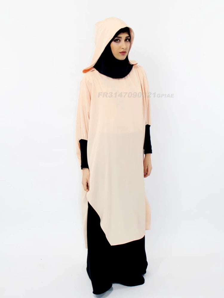 Robe Hijab à Capuche pour Femmes Musulmanes - Vêtement de Prière Long Khimar Abaya