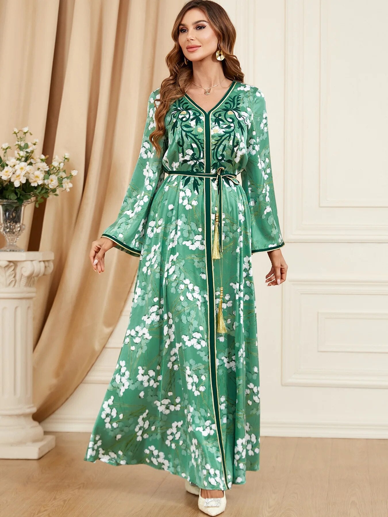 Robe Jalabiya Musulmane d'Automne