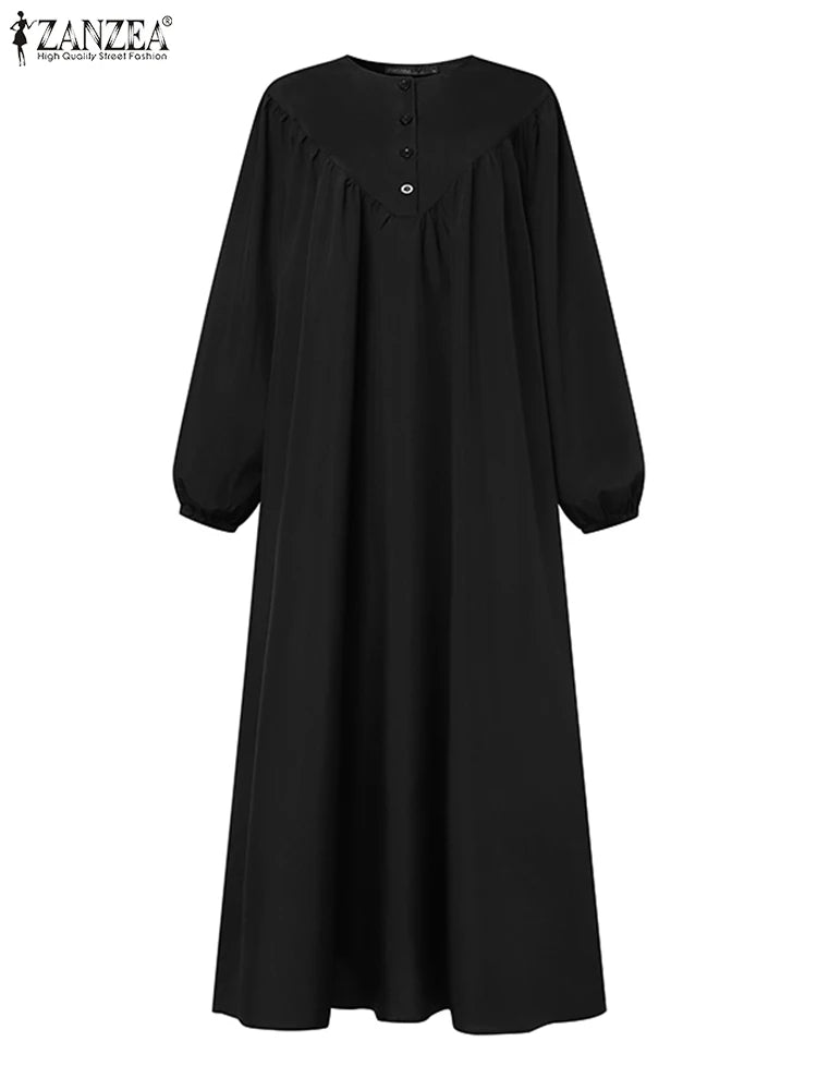 Abaya Kaftan Décontracté style Bohème à manches longues