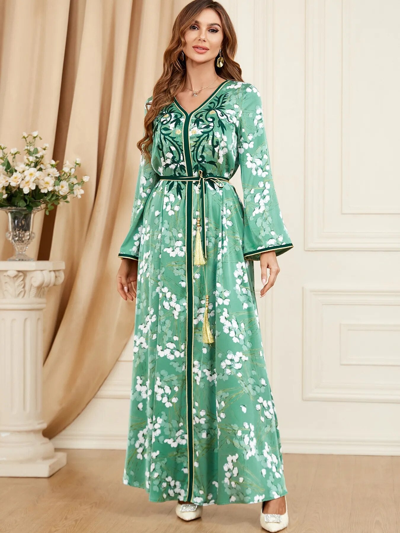 Robe Jalabiya Musulmane d'Automne