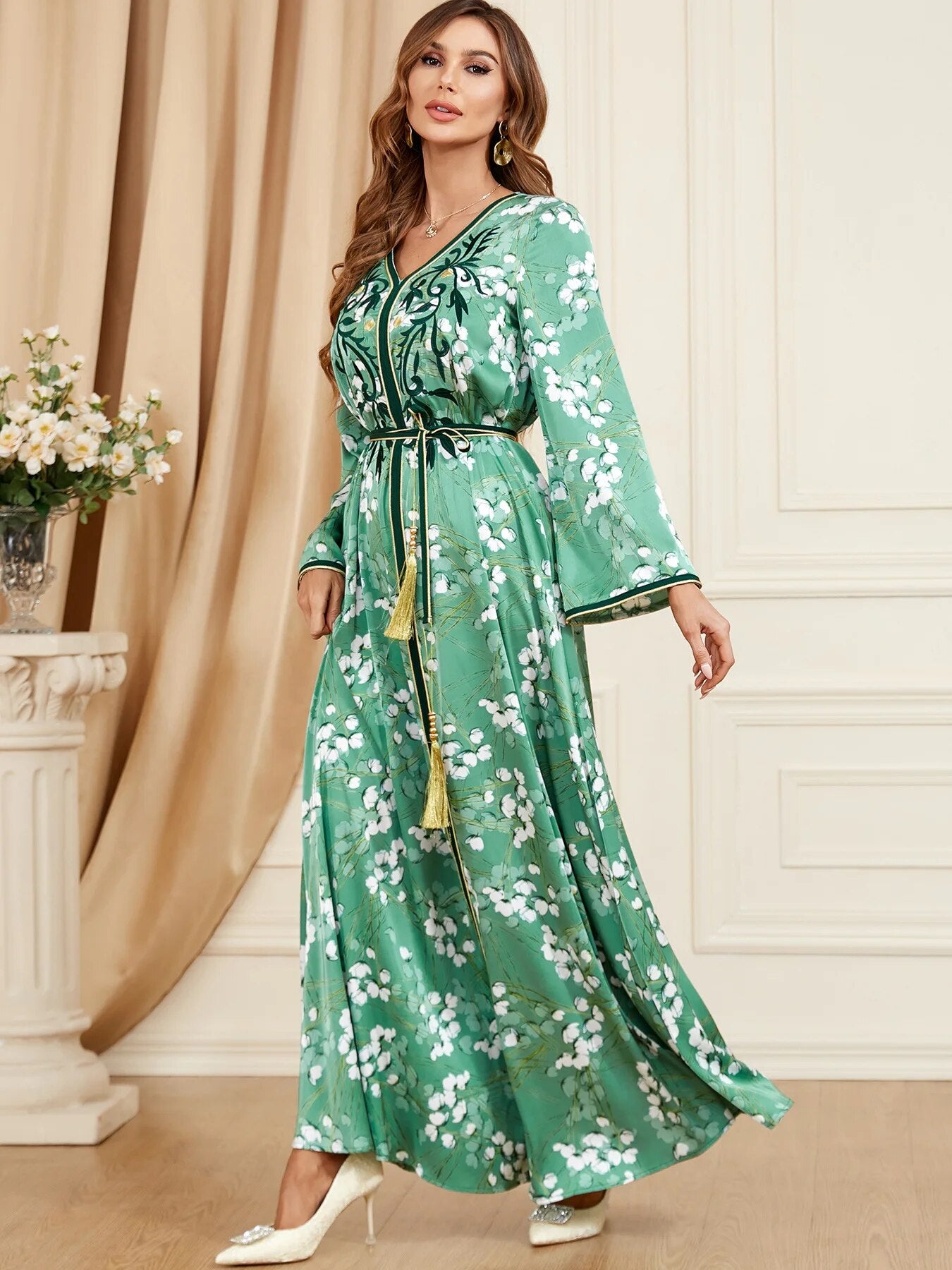 Robe Jalabiya Musulmane d'Automne