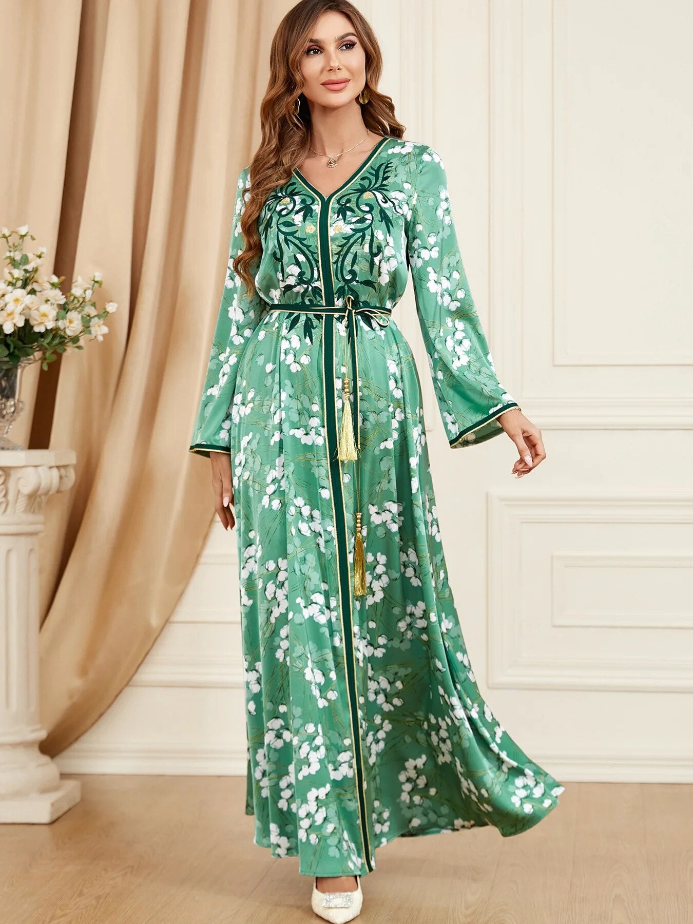 Robe Jalabiya Musulmane d'Automne