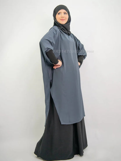 Robe Hijab à Capuche pour Femmes Musulmanes - Vêtement de Prière Long Khimar Abaya