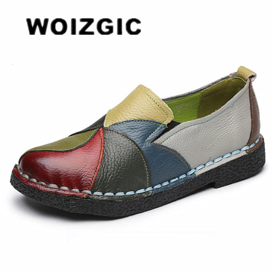 Mocassins en Cuir Véritable Femme Taille 42 Couleur Mixte