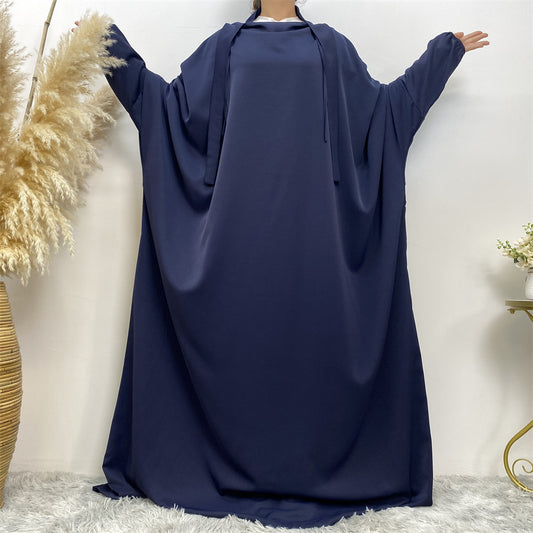 Robe Musulmane Évasée Dubaï – Taille Décontractée et Élégante