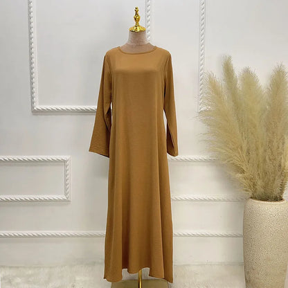 Robe Maxi Modeste pour Femmes Musulmanes - Tenue Islamique Basique pour l'Aïd