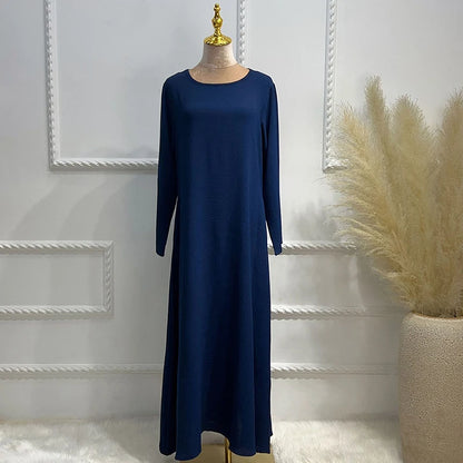 Robe Maxi Modeste pour Femmes Musulmanes - Tenue Islamique Basique pour l'Aïd