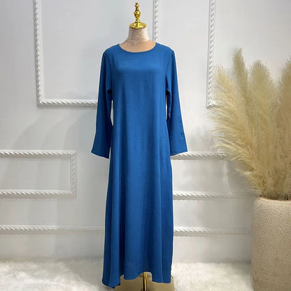 Robe Maxi Modeste pour Femmes Musulmanes - Tenue Islamique Basique pour l'Aïd